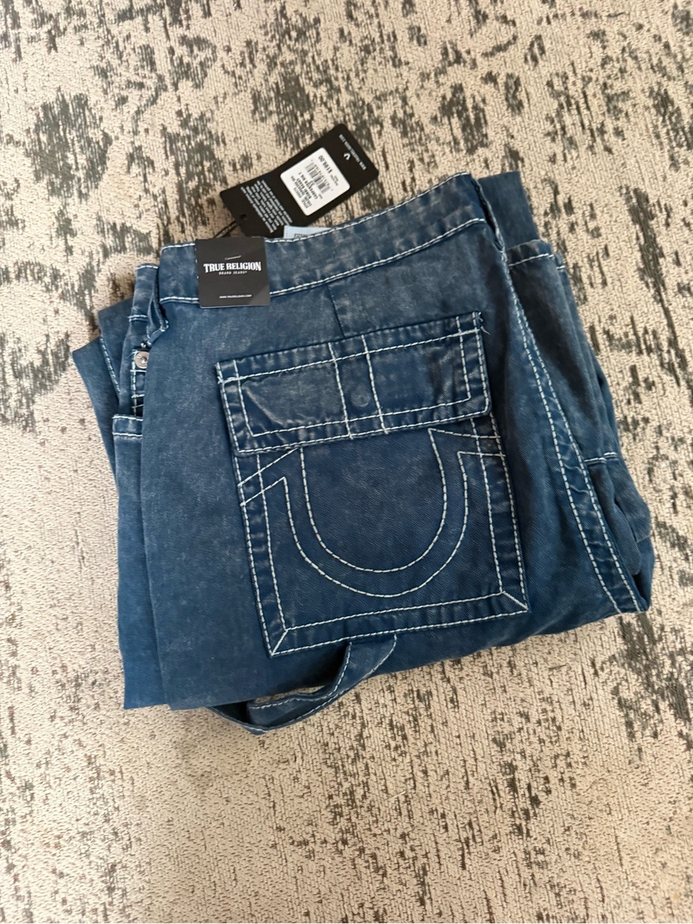 True Religion Blue cargo pants